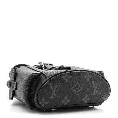 Louis Vuitton Monogram Eclipse Nano Christopher Backpack Black 4 of 9