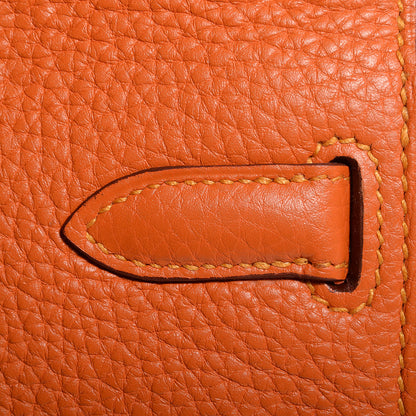 Hermes Taurillon Clemence Verso Jypsiere 28 Orange Moutarde 4 of 19