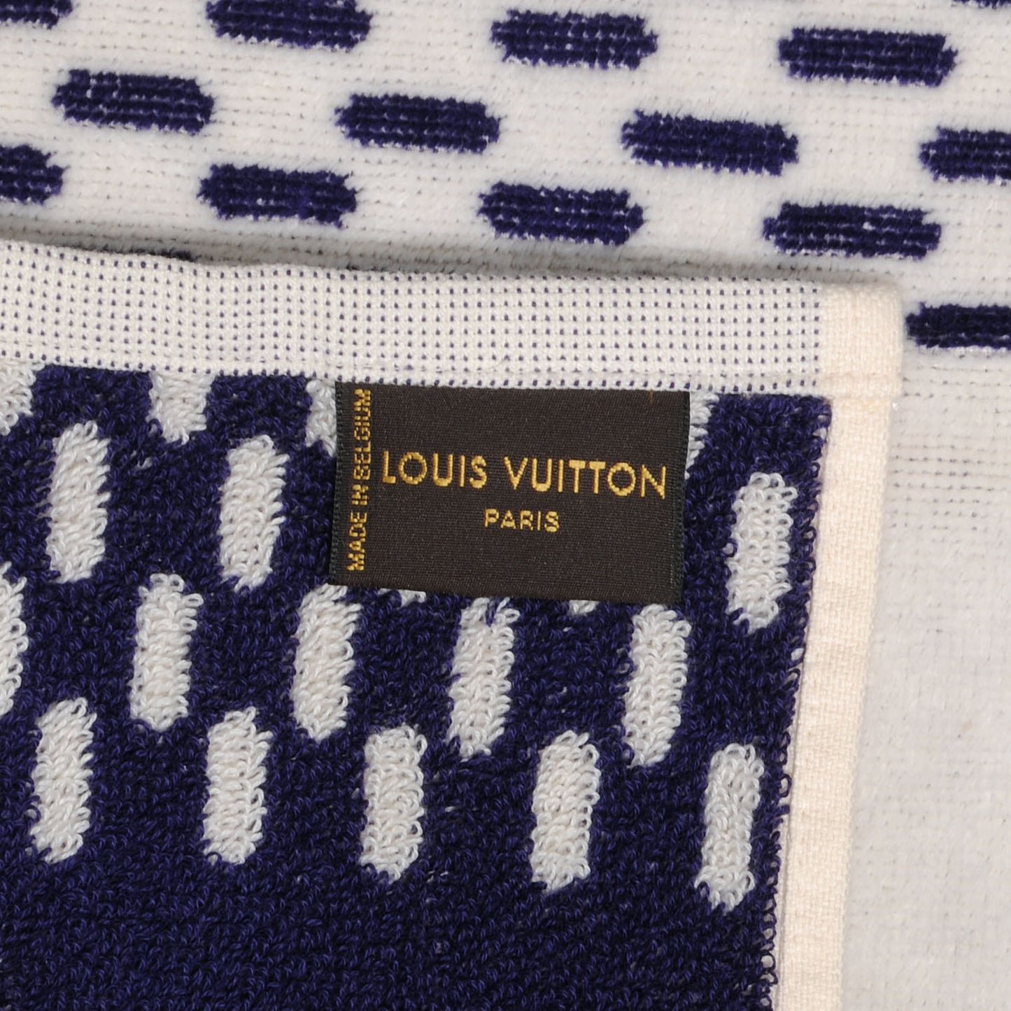 Cotton Damier Azur Gym Towel