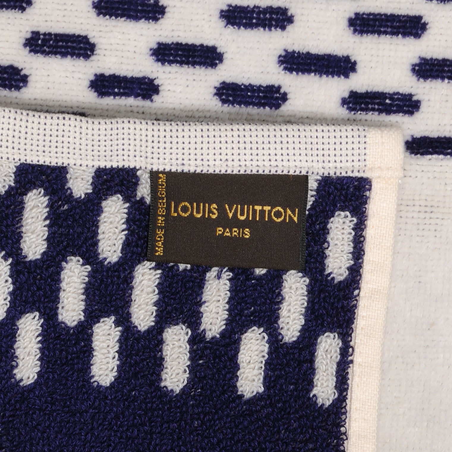 Louis Vuitton Cotton Damier Azur Gym Towel 4 of 6