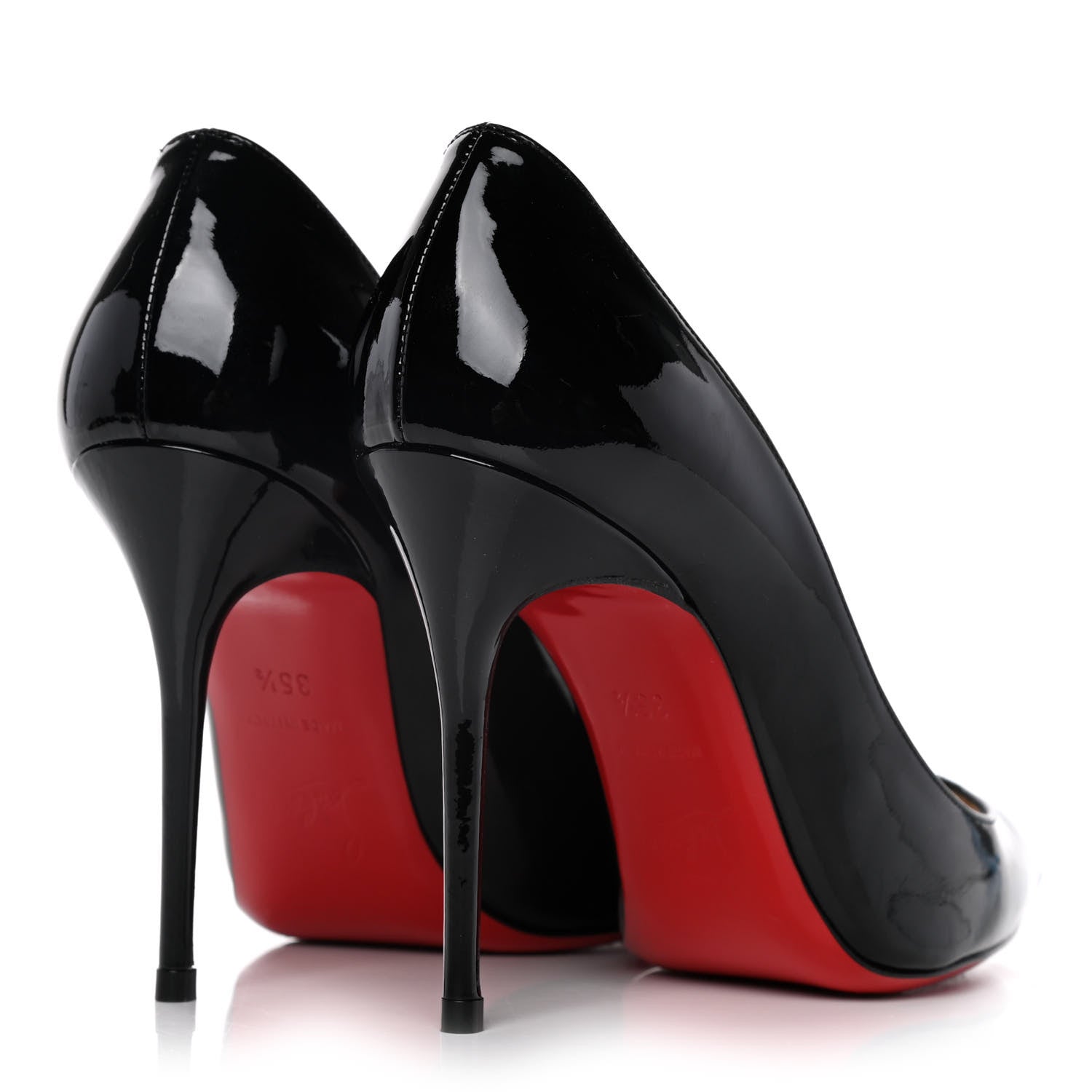 Christian Louboutin Patent Decollete 554 100 Pumps 35.5 Black 4 of 14