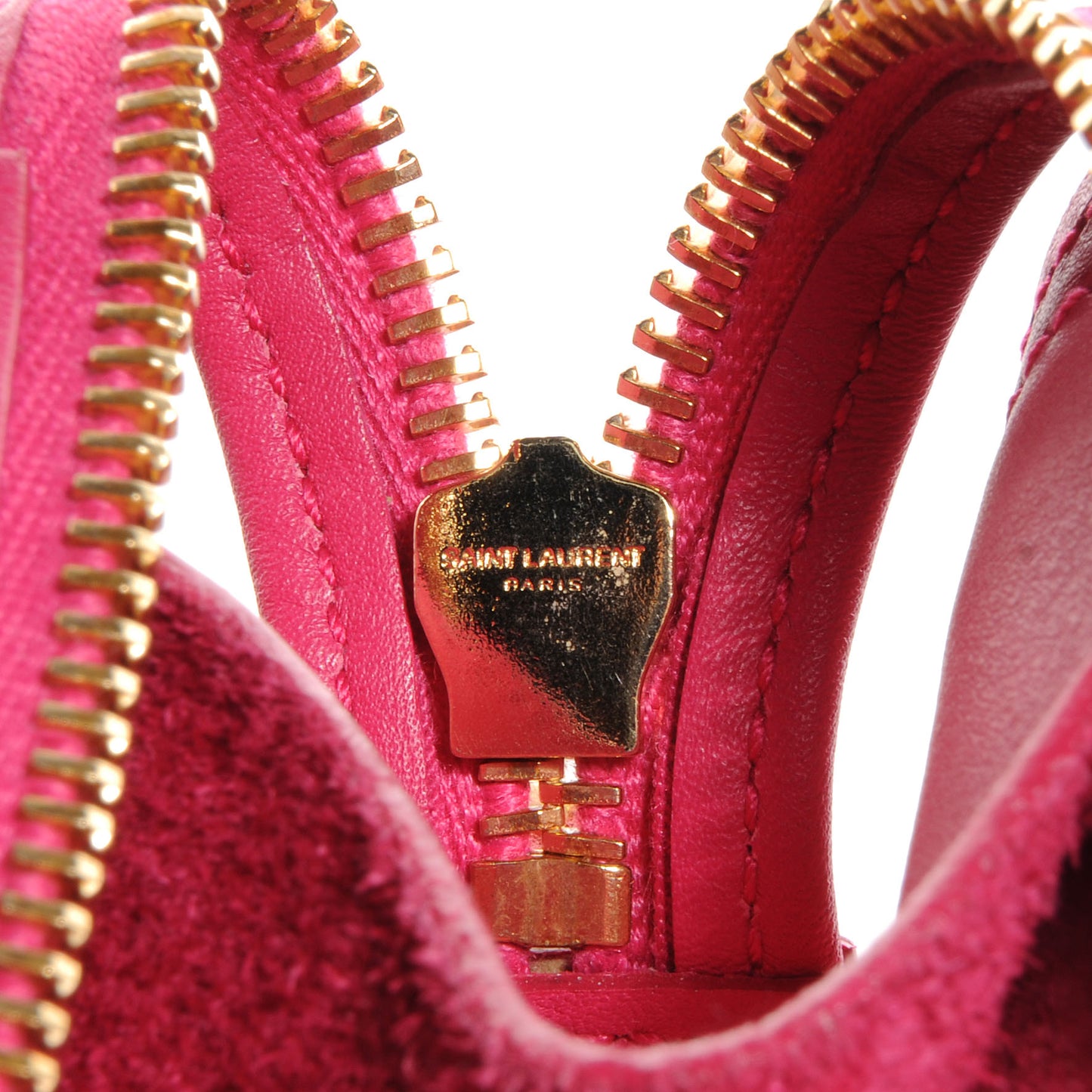 Leather Small Classic Y Cabas Fuchsia