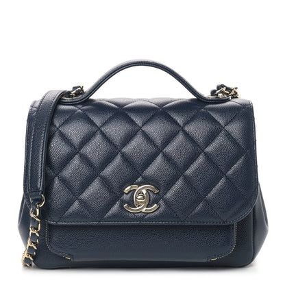 Chanel Caviar Quilted Medium Business Affinity Flap Navy 1 of 14