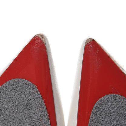 Christian Louboutin Shiny Nappa Iriza 100 Pumps 41.5 White 16 of 16