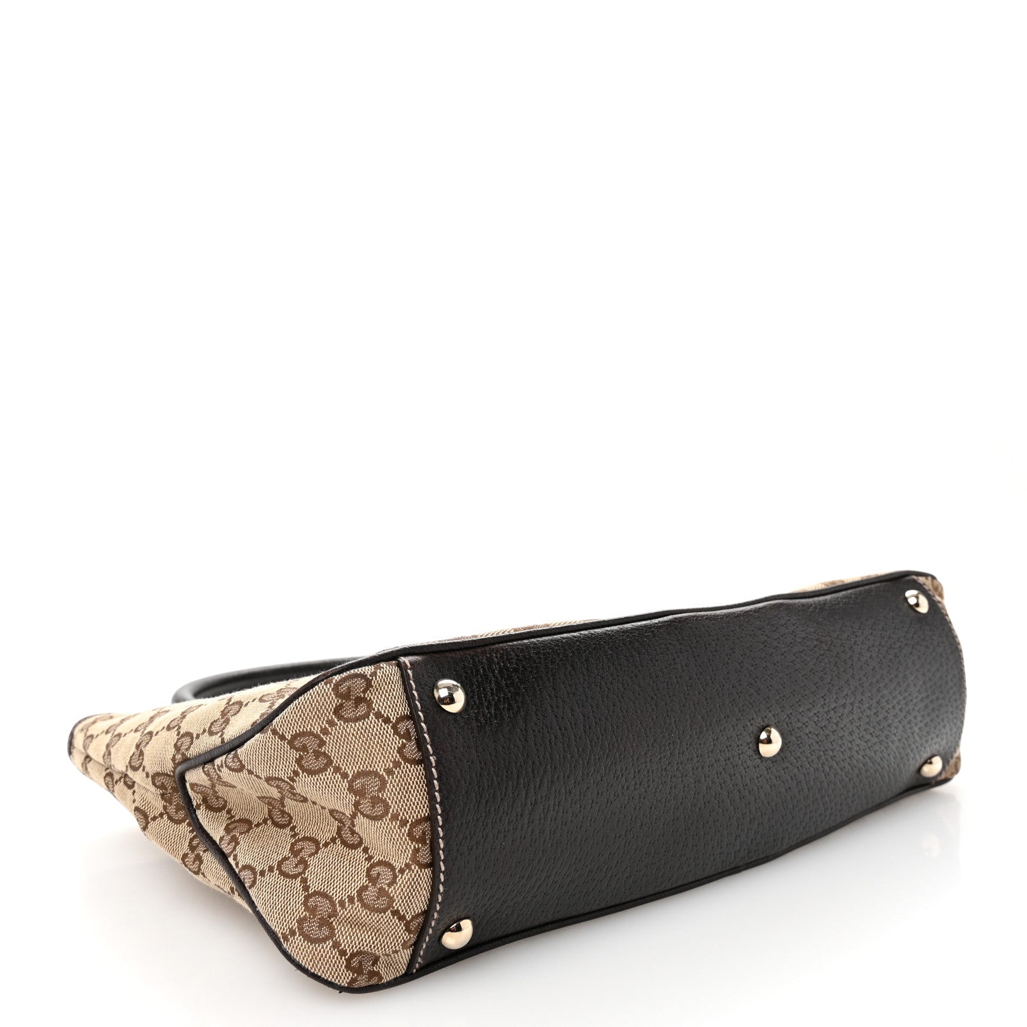 Gucci Monogram Web Tote Brown 4 of 10