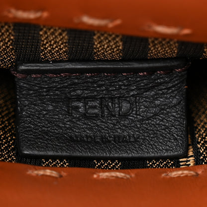 Fendi Vitello King Plexiglass Logo Embossed Mini Fendi Sunshine Shopper Tote Cuoio 6 of 11