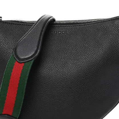 Gucci Pebbled Calfskin Mini B Shoudler Bag Black 7 of 9