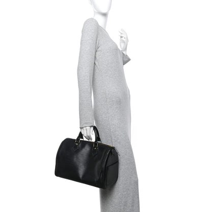 Louis Vuitton Epi Speedy 30 Black 2 of 17