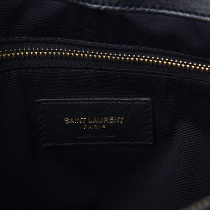 Saint Laurent Calfskin Y Quilted Monogram Large Loulou Chain Satchel Black 6 of 8