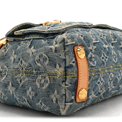 Louis Vuitton Monogram Denim Baggy PM Blue 9 of 10