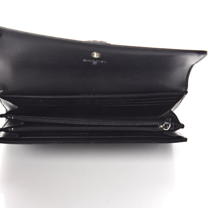Chanel Lambskin Quilted Boy Flap Wallet Black 5 of 10
