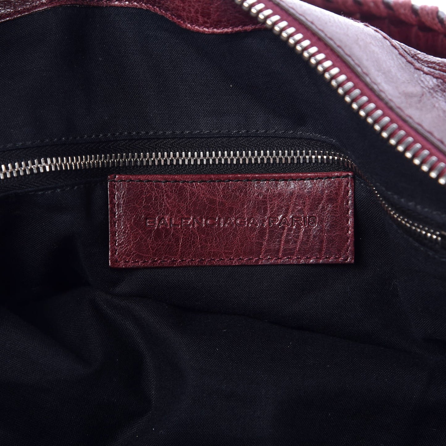 Agneau Giant 21 Silver Hardware Work Dark Wine