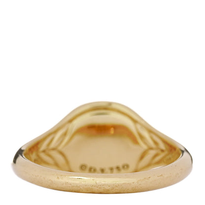 David Yurman 18K Yellow Gold Diamond Initial K Pinky Ring 49 5 4 of 6