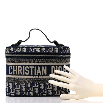 Christian Dior Oblique Diortravel Vanity Case Blue 2 of 10