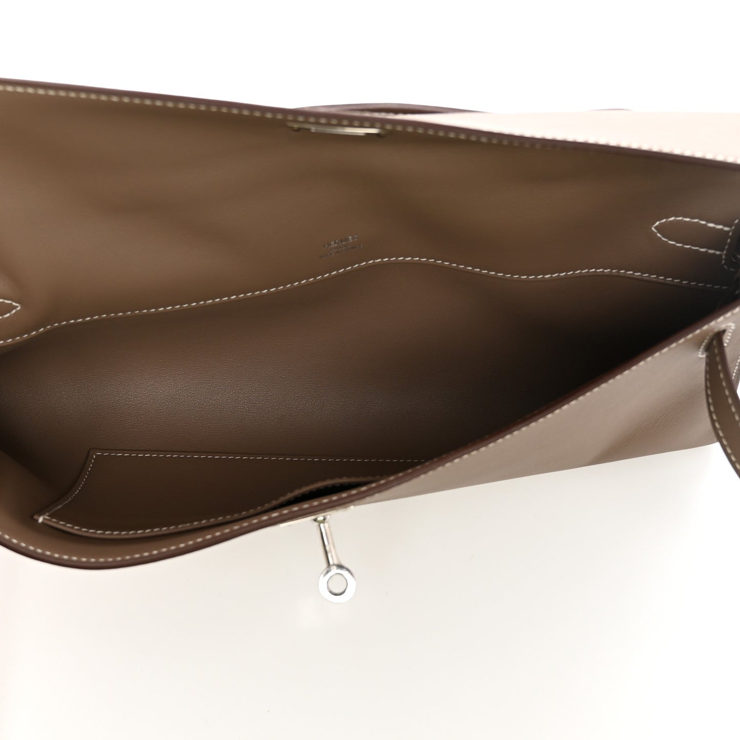 Swift Kelly Cut Clutch Pochette Etoupe