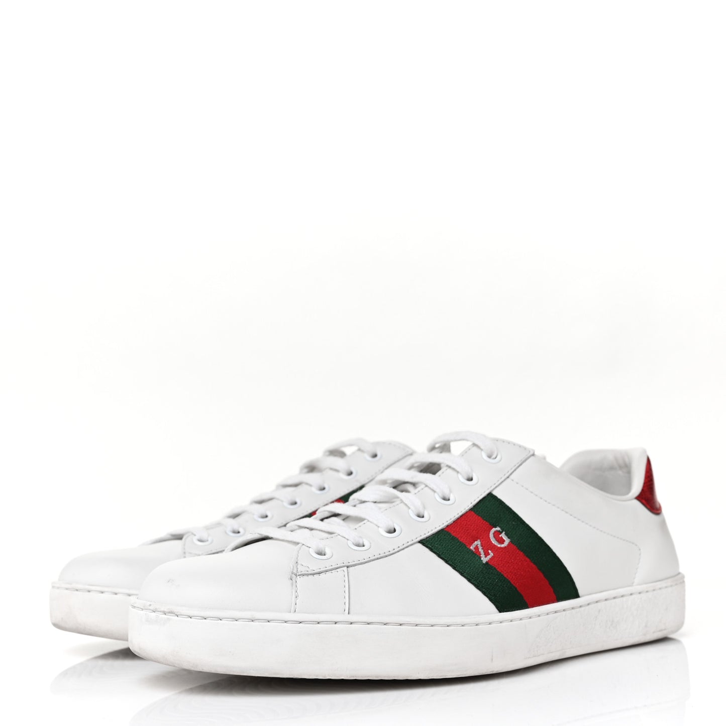 Calfskin Ayers Web Mens Ace Sneakers 10.5 White Green