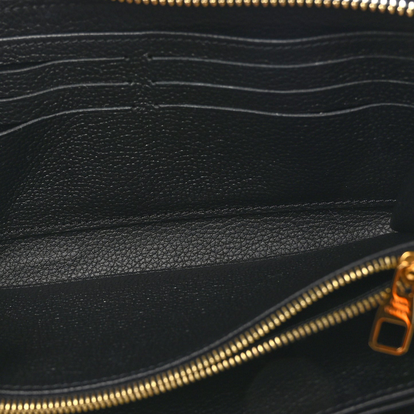 Empreinte Monogram Giant Zippy Wallet Black Beige