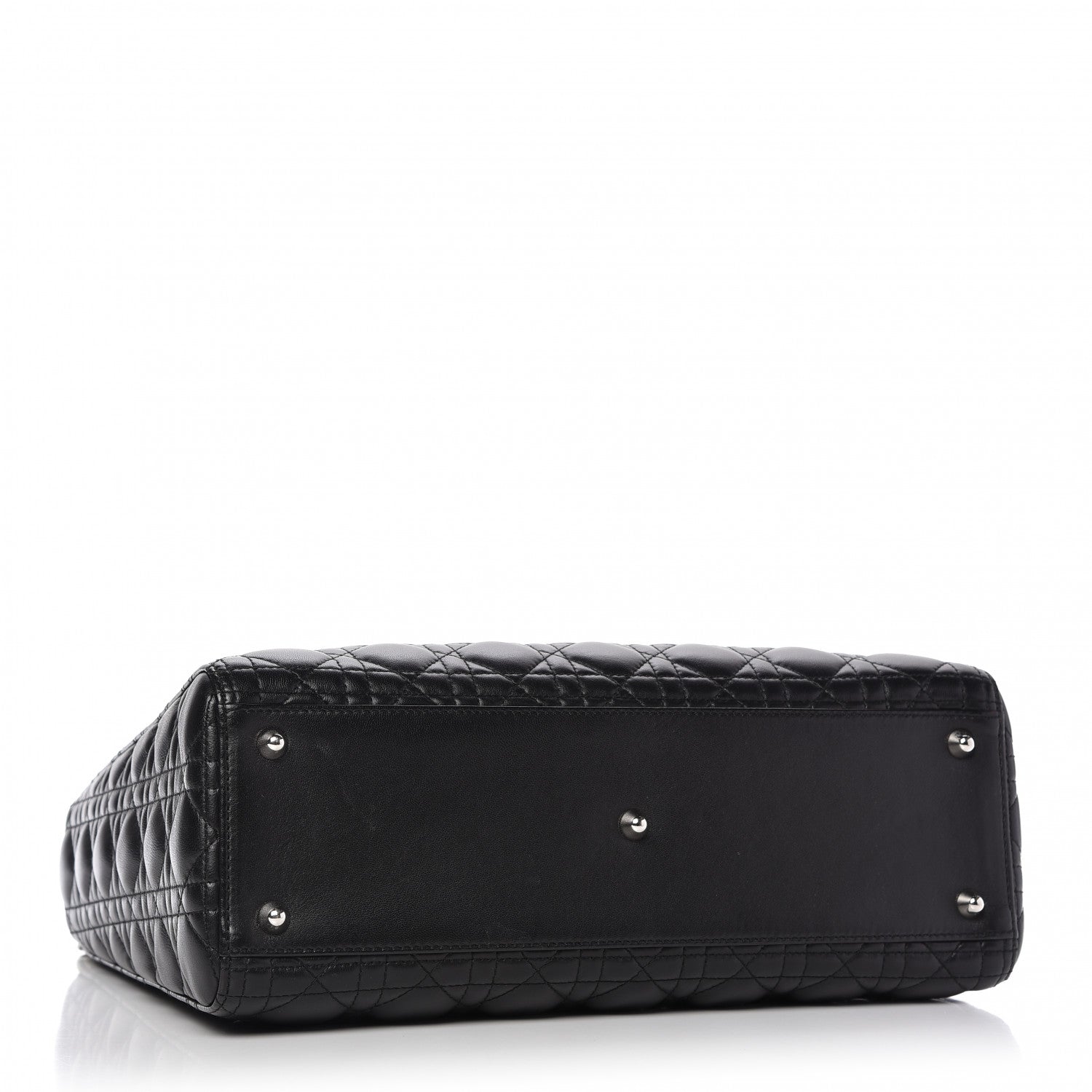 Christian Dior Lambskin Cannage Large Lady Dior Black 4 of 11