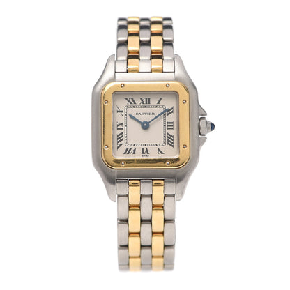 Cartier Stainless Steel 18K Yellow Gold 22mm Panthere Quartz Watch 1 of 6