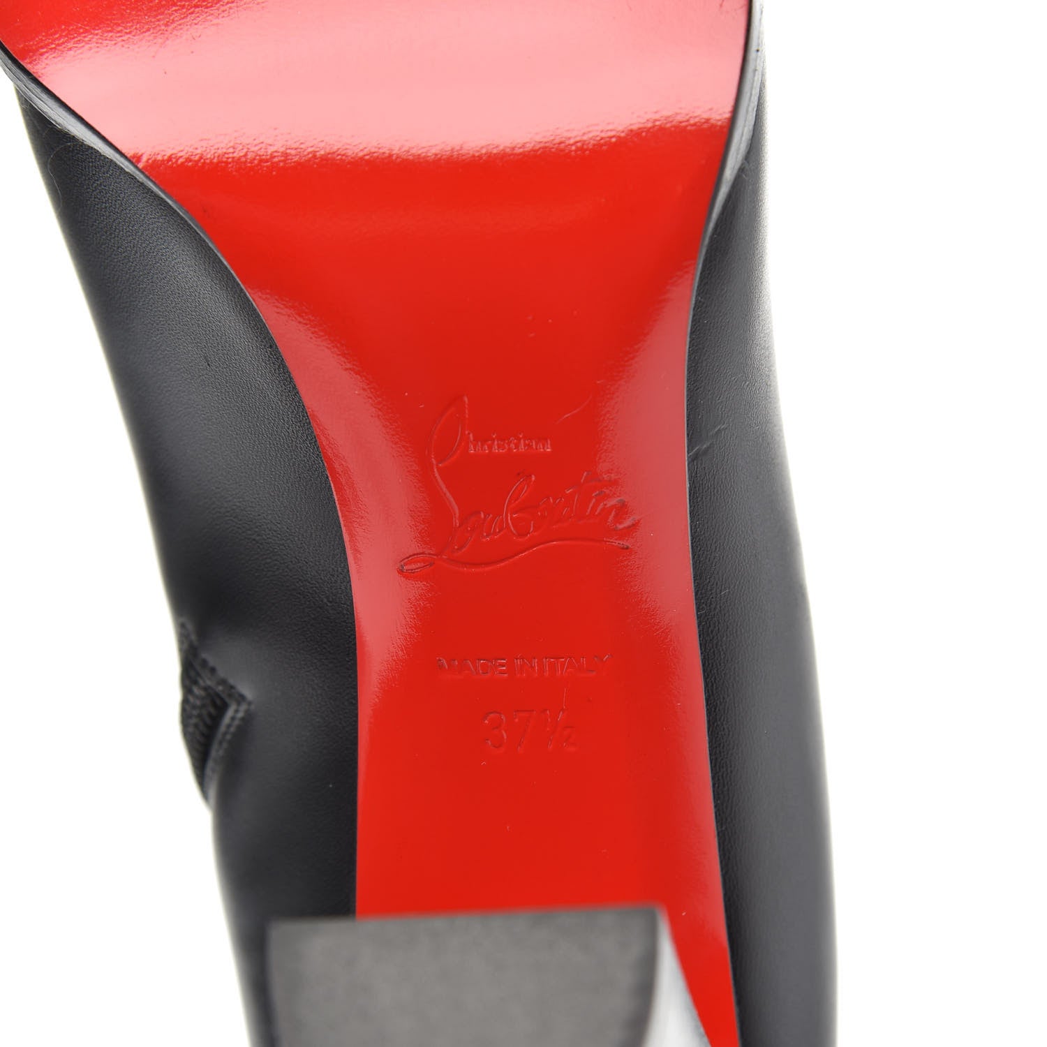 Christian Louboutin Calfskin Adox 85 Ankle Boots 37.5 Black 6 of 7