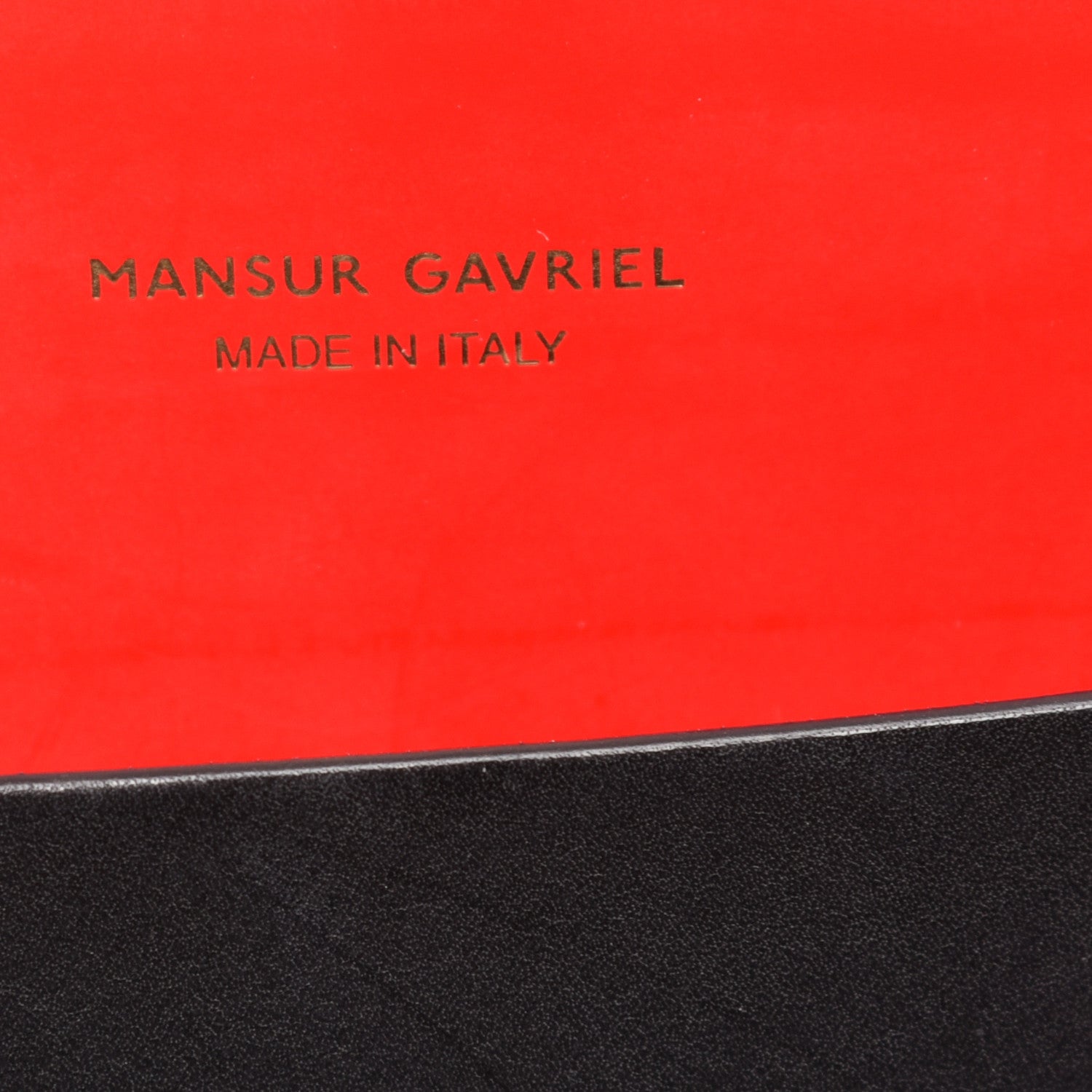 Mansur Gavriel Calfskin Mini Folded Bag Black Flamma 6 of 9