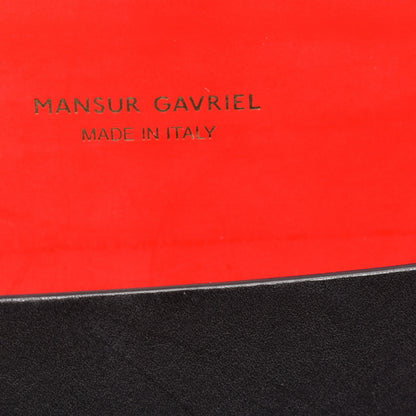 Mansur Gavriel Calfskin Mini Folded Bag Black Flamma 6 of 9