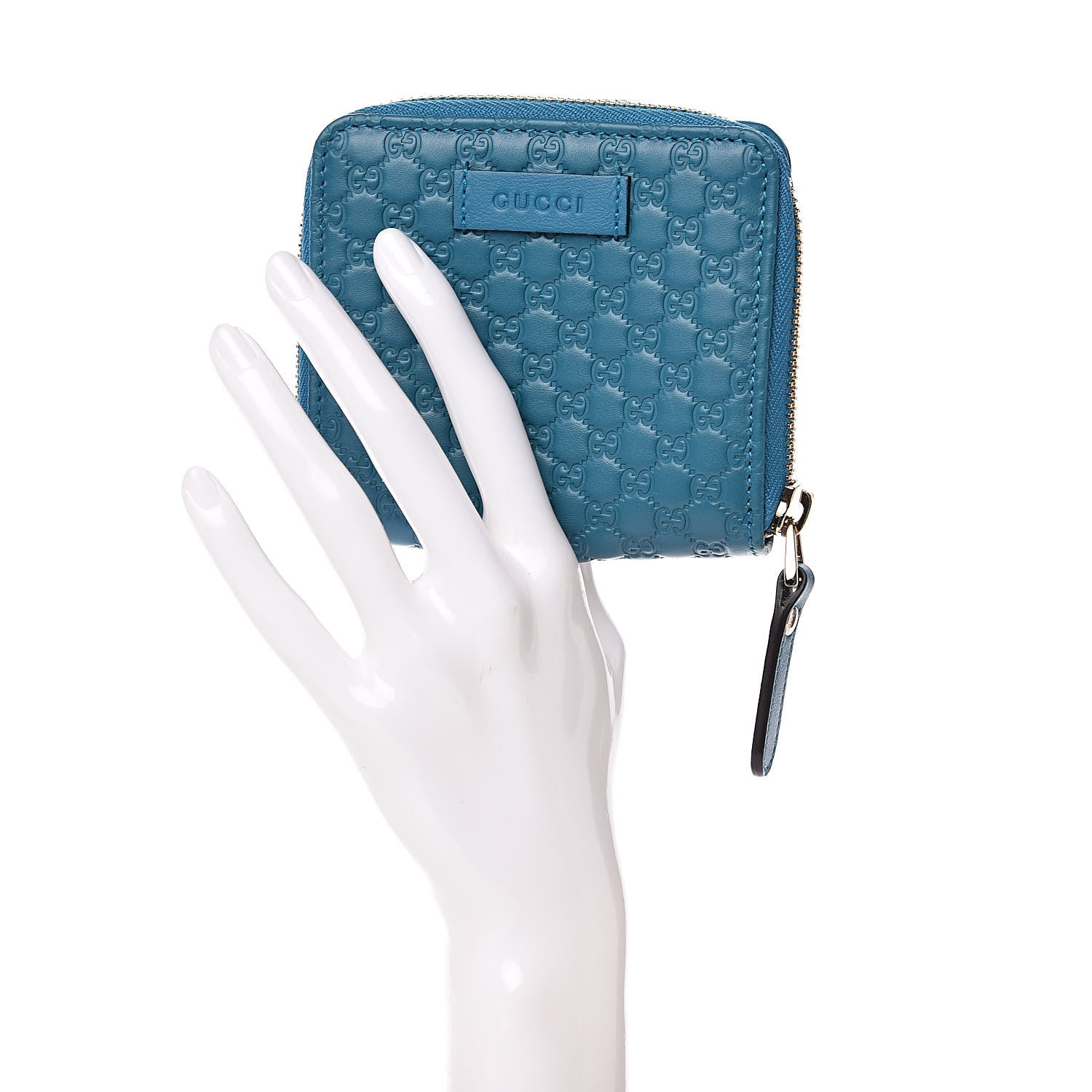 Gucci Microguccissima Compact Wallet Deep Cobalt 2 of 9