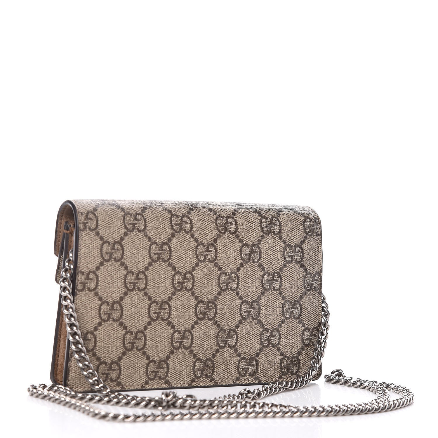 Gucci GG Supreme Monogram Super Mini Dionysus Shoulder Bag Taupe 3 of 9