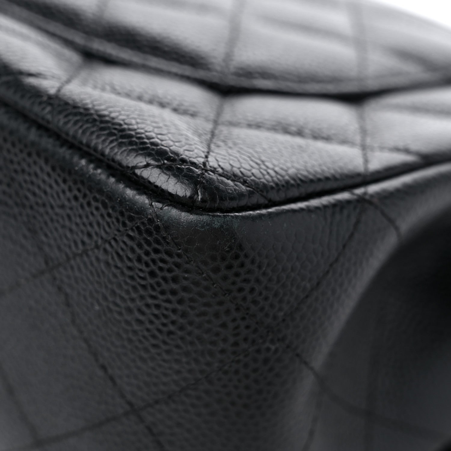 Chanel Caviar Quilted Jumbo Double Flap Black 11 of 15