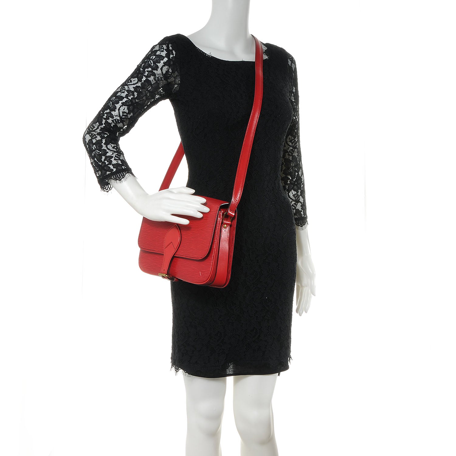 Louis Vuitton Epi Cartouchiere MM Rouge 2 of 7