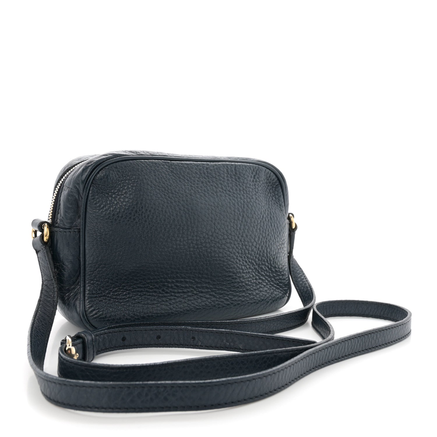 Gucci Pebbled Calfskin Small Soho Disco Bag Blue 3 of 17