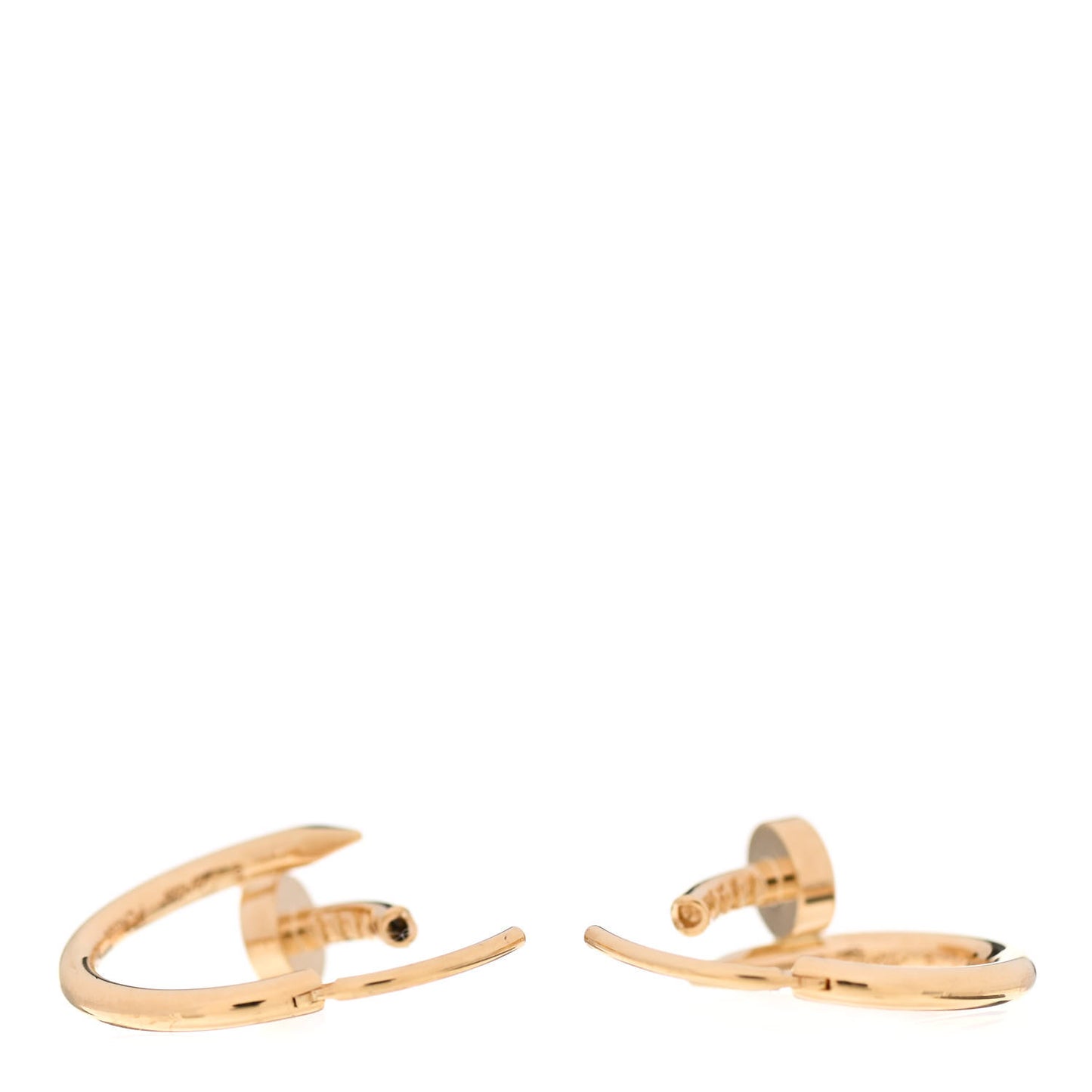 18K Yellow Gold Juste Un Clou Hoop Earrings