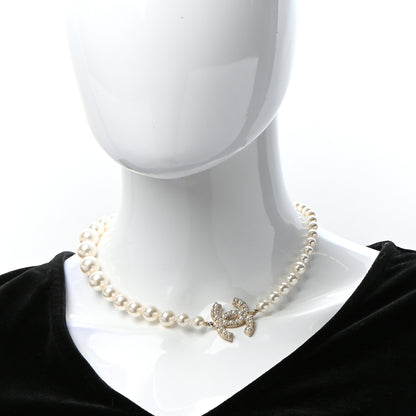 Chanel Pearl CC 100th Anniversary Necklace Light Gold 2 of 5