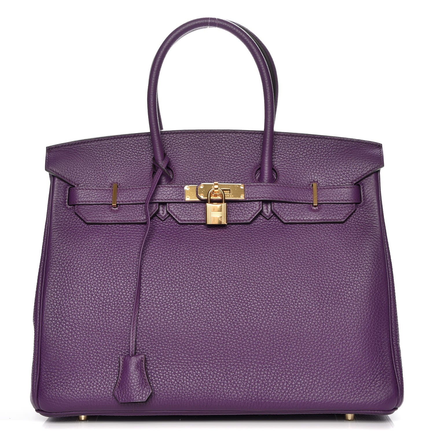 Hermes Taurillon Clemence Birkin 35 Ultraviolet 1 of 24