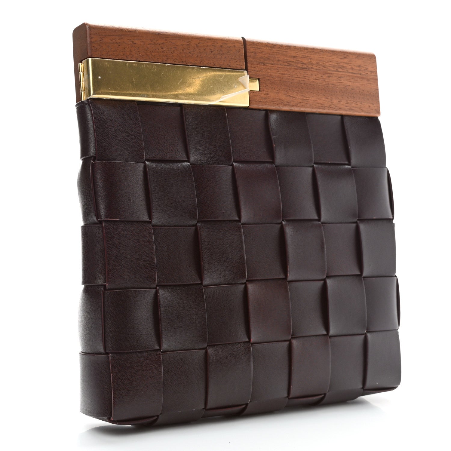 Bottega Veneta Nappa Intrecciato The Snap Clutch Grape 3 of 9