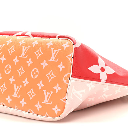Louis Vuitton Monogram Giant Neverfull MM Rouge 10 of 11