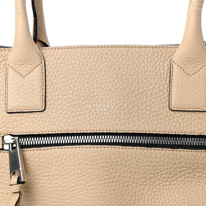 Marc Jacobs Textured Calfskin Satchel Beige 9 of 9