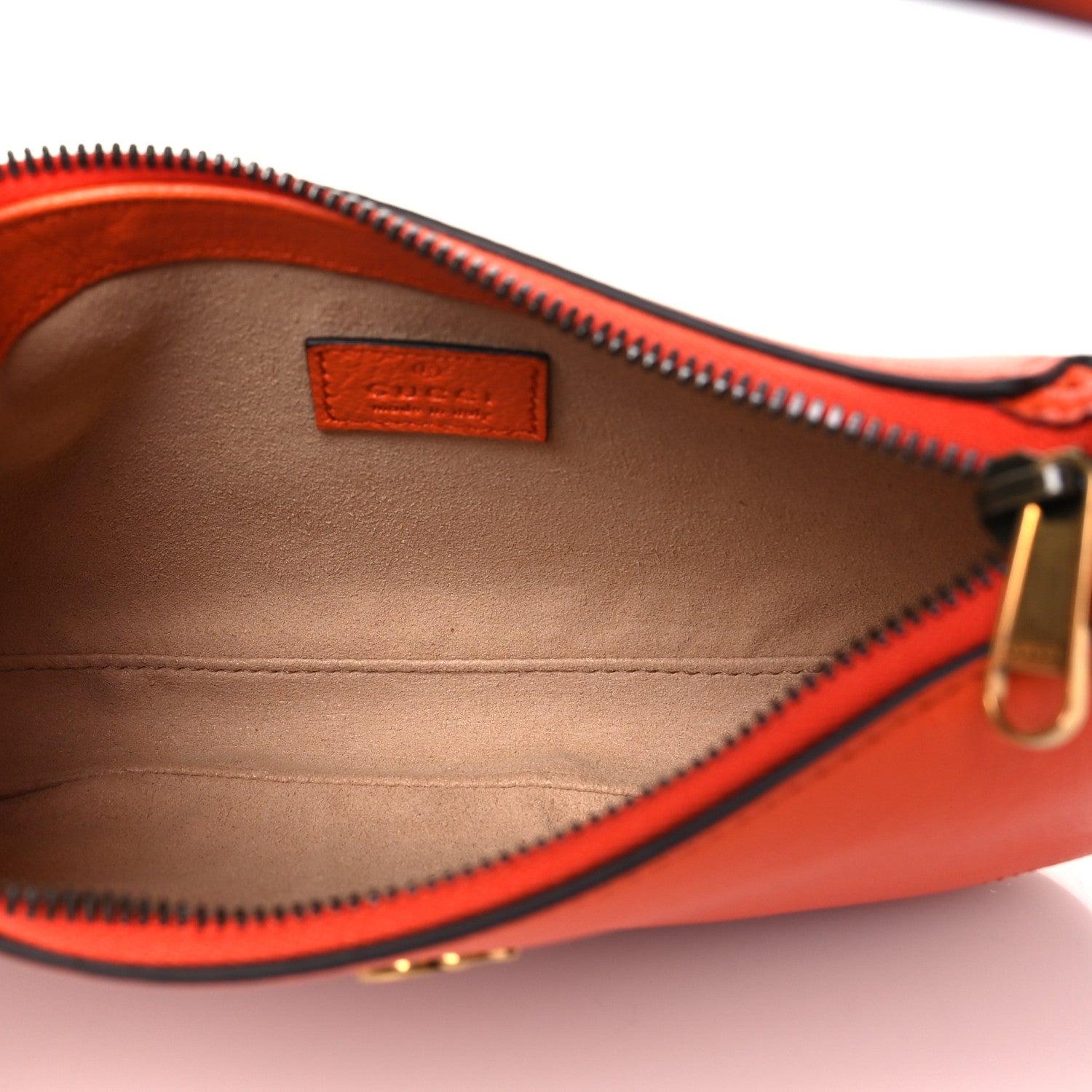 Gucci Goatskin Mini Aphrodite Shoulder Bag Orange 5 of 10