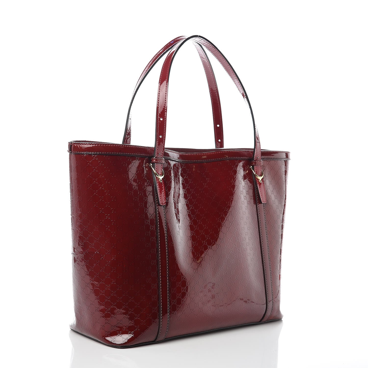 Gucci Patent Microguccissima Medium Nice Tote Rose Bed 3 of 9