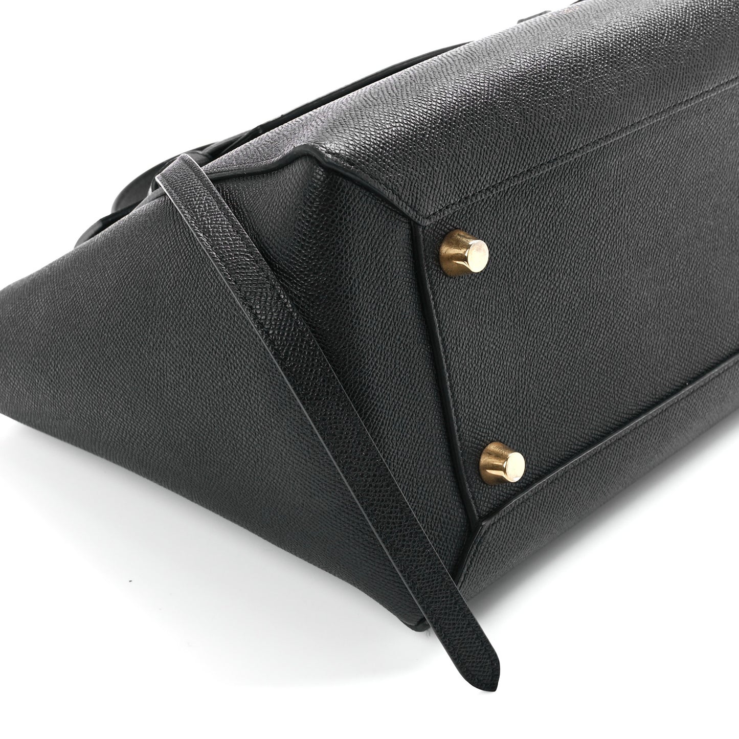 Grained Calfskin Mini Belt Bag Black