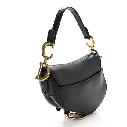 Christian Dior Calfskin Mini Saddle Bag Black 3 of 11