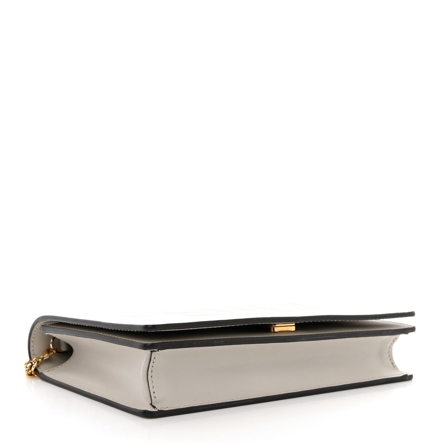 Vitello King Tamponato Logo Embossed Medium Wallet On Chain Ghianda