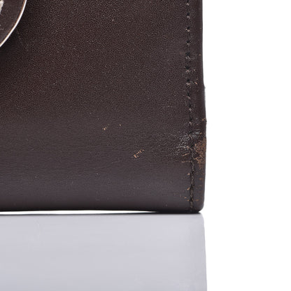 Christian Dior Calfskin Detective Compact Wallet Marron Fonce 8 of 17