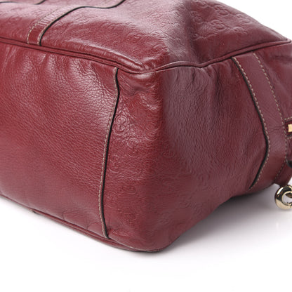 Gucci Guccissima Medium Carry On Duffle Red 7 of 10