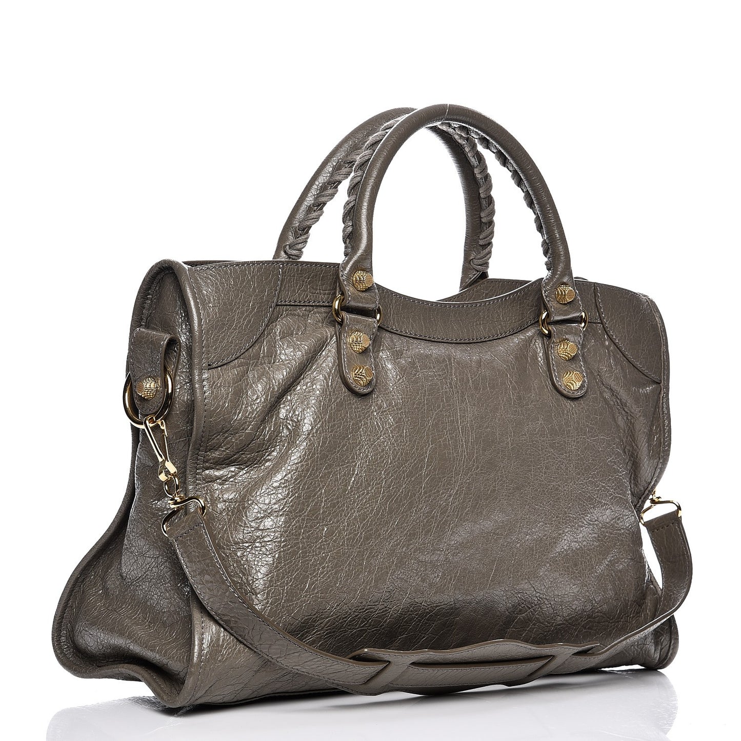 Agneau Giant 12 Gold Hardware City Beige Liege