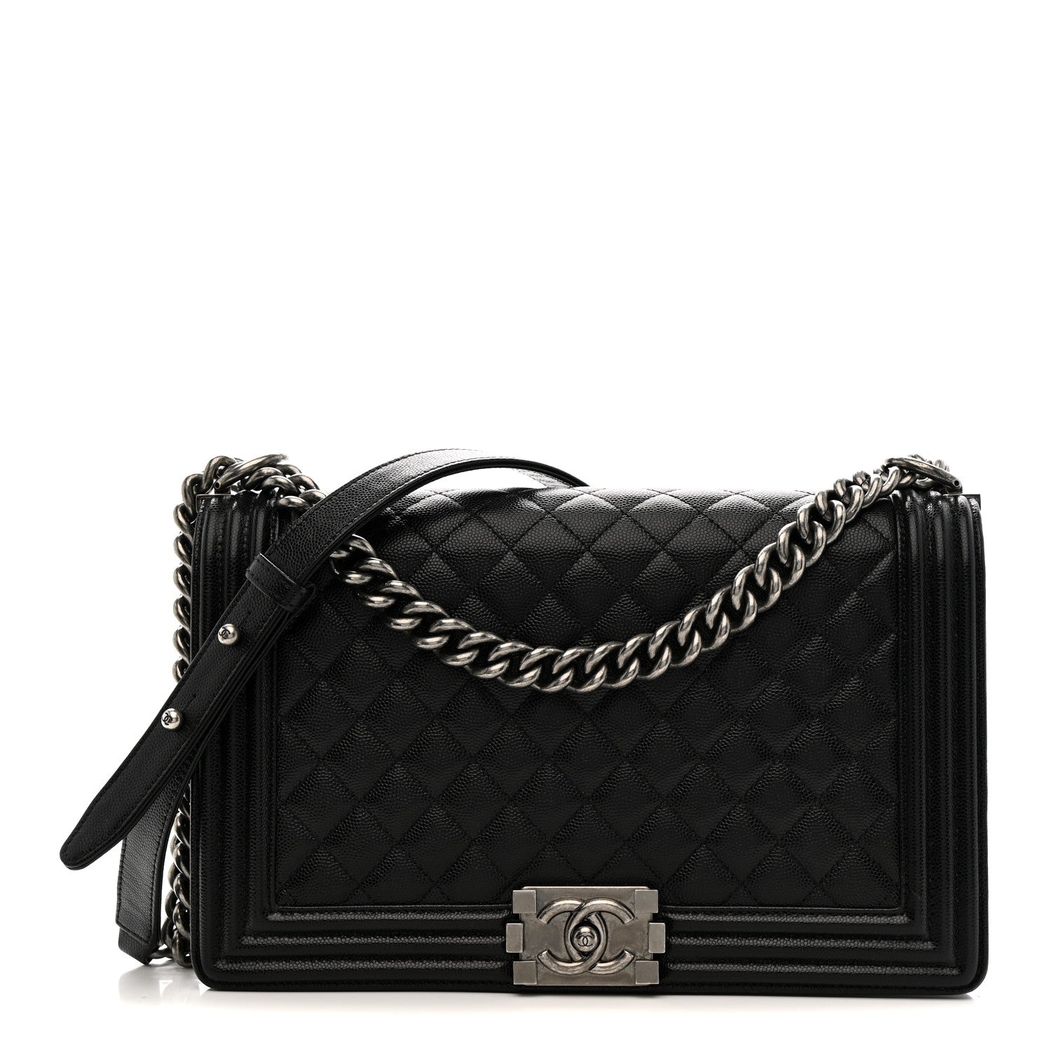Chanel Caviar Quilted New Medium Boy Flap Black 1 of 10