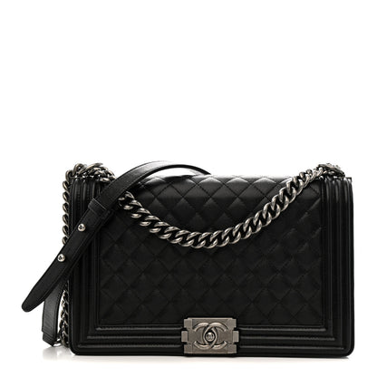 Chanel Caviar Quilted New Medium Boy Flap Black 1 of 10