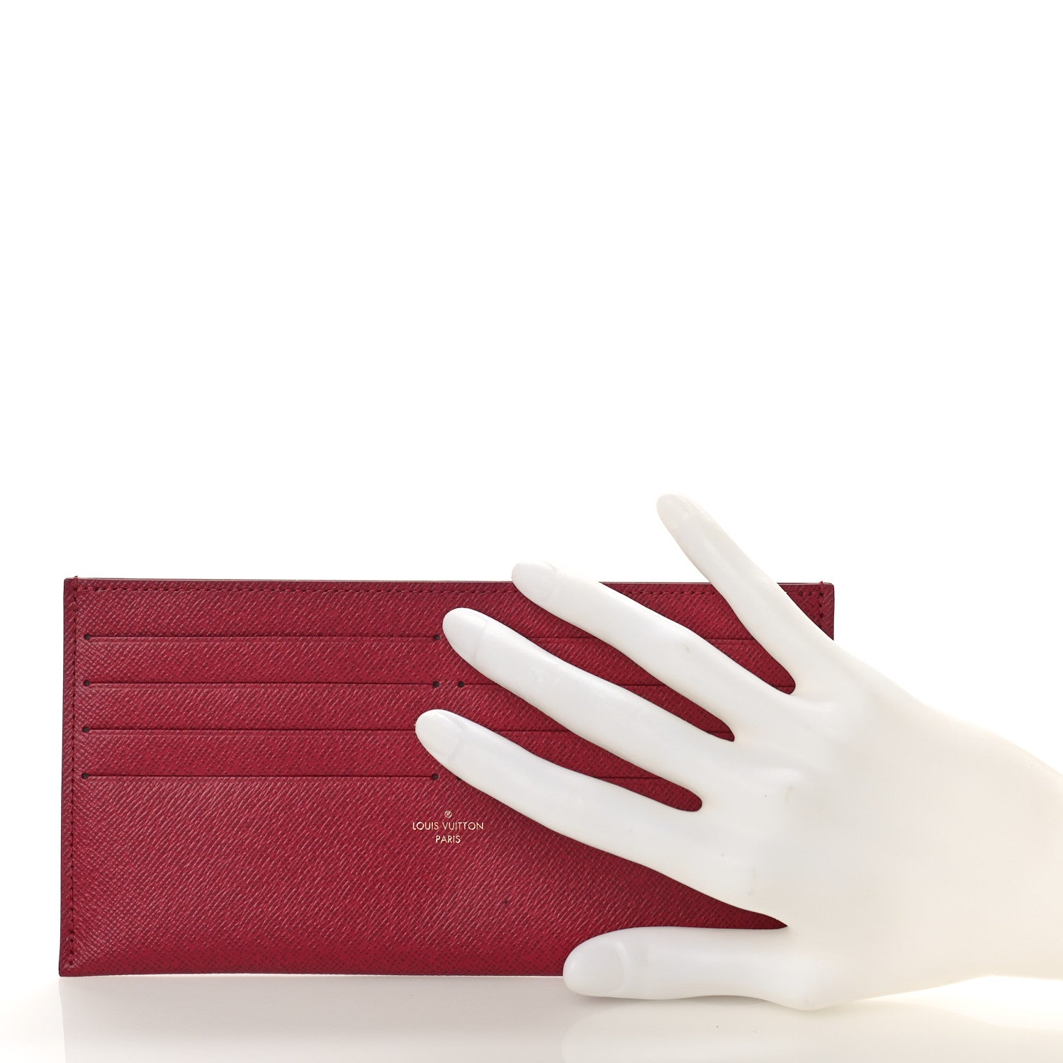 Louis Vuitton Calfskin Felicie Card Holder Insert Fuchsia 2 of 7