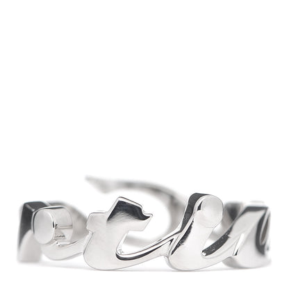 Cartier 18K White Gold Signature Ring 51 5.75 4 of 8