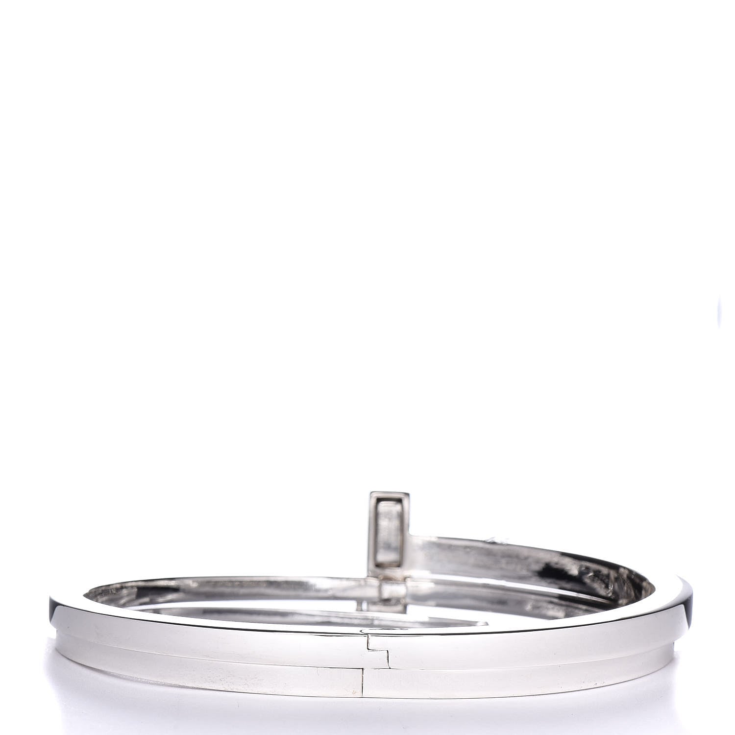 Tiffany Sterling Silver Diamond T Square Wrap Bracelet 3 of 6